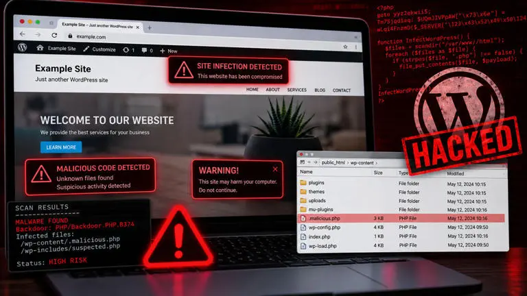 How GraySquare Solutions Detected and Recovered a WordPress Malware Infection Before It Took the Website Offline